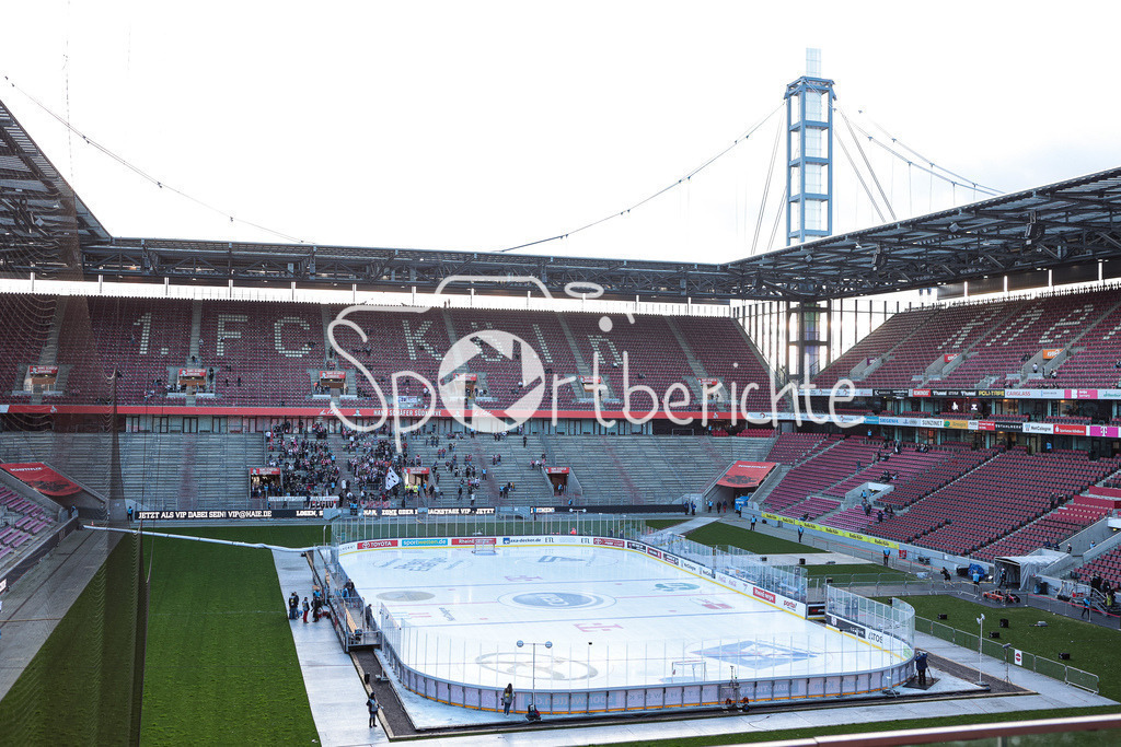 Kölner Haie - Augsburger Panther | Das Rheinenergiestadion vor der DEL Partie zwischen den Haien und den Panthern / Stadion / Stadionfoto