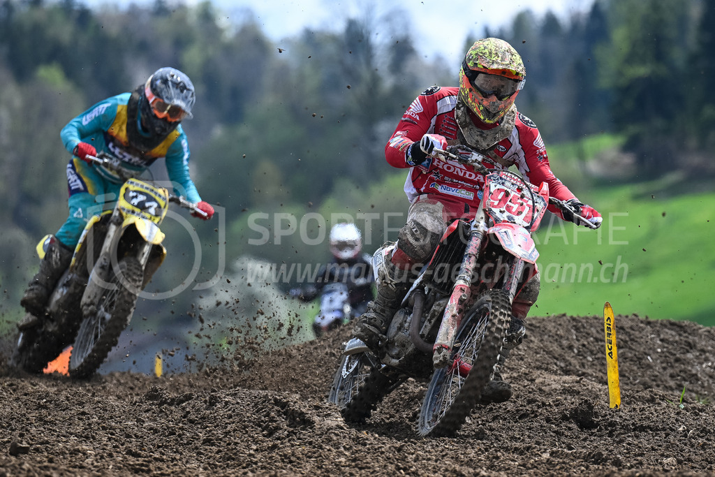 Motocross Schlatt bei Winterthur - 29. April 2023 | #951 Markwalder Pascal aus Sulgen (CH) auf Honda in der Kategorie MX2 am Motocross Schlatt bei Winterthur, 29. April 2023.
Instagram: @mx_schlatt | @mc_wila | @sam_schweiz
Bild: Sportfotografie Markus Aeschimann | www.markus-aeschimann.ch - Realisiert mit Pictrs.com