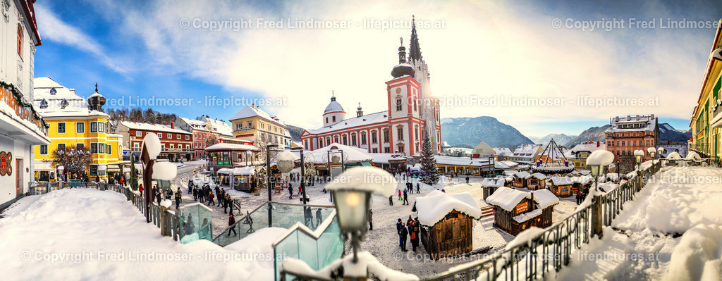Mariazell Hautpplatz GIGA Pano Advent 30000 Pixel moeglich | Fotos und Fotoprodukte - Realisiert mit Pictrs.com