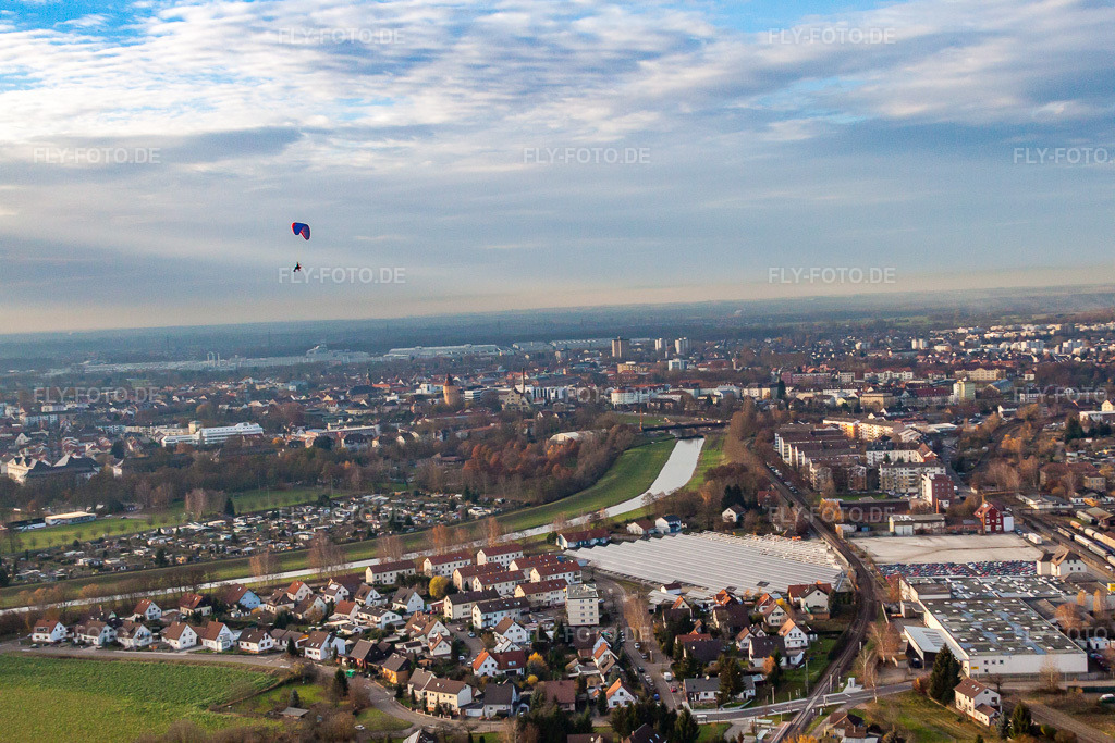Luftbild: Im Beinle in Rastatt im Bundesland Baden-Württemberg in Deutschland. Foto: IMG_22864.jpg vom 21.11.2009 durch Werner Riehm/FLY-FOTO.de
