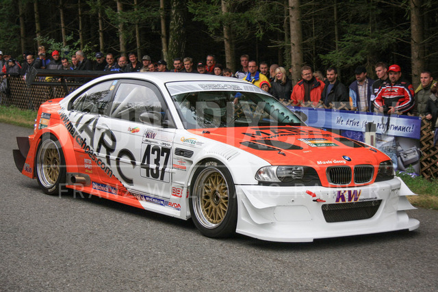 International Hill Climb Esthofen – St. Agatha 2008    | Race car action at the International Hill Climb Esthofen – St. Agatha, held on September 20–21, 2008, in Upper Austria. The image shows PFEIL Lutz (BMW M3 Coupe), #437.     