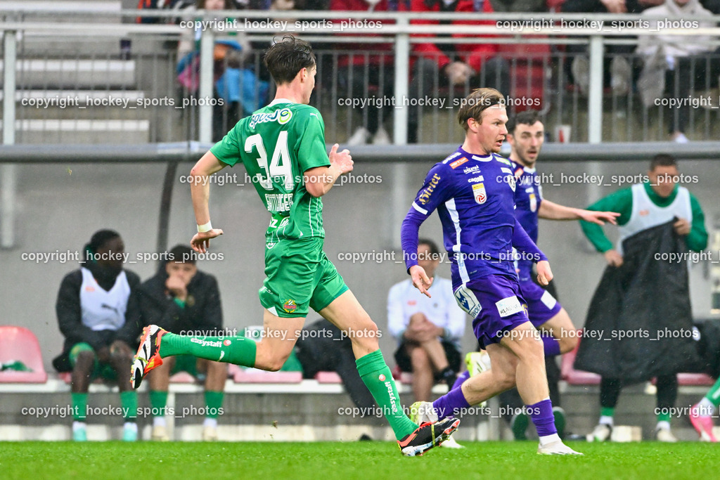 Austria Klagenfurt vs. SK Rapid 10.3.2024 | #34 Nikolas Sattlberger, #77 Aaron Sky Schwarz