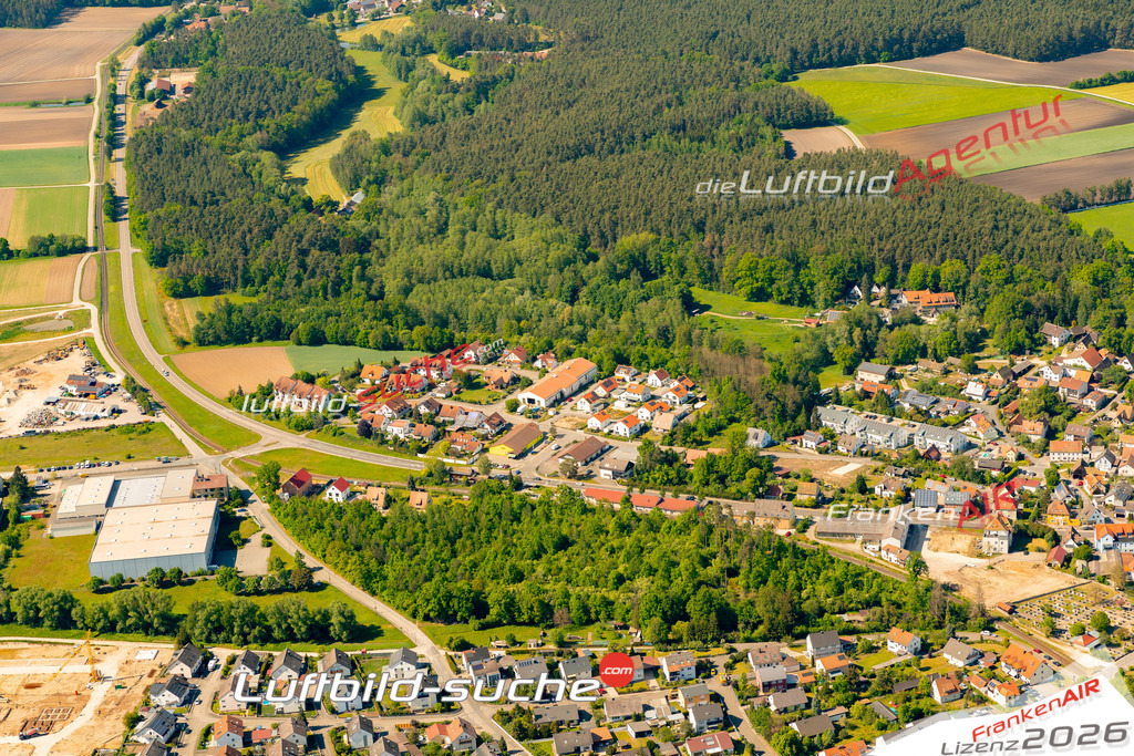Das Luftbild zeigt : Eckersmühlen Roth - Die Luftaufnahme wurde 2024 vom UL-Flugzeug aus erstellt ( keine Drohne ) - Hochauflösende Luftaufnahme - Für grossformatige Ausdrucke geeignet. Die Geschenkidee !Mit Lizenz und Bildrechte bestellbar