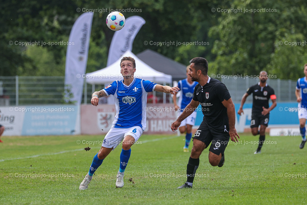 Giessen_Darmstadt (180) | 16.07.2023; Testspiel; Waldstadion Gießen; FC Gießen - SV Darmstadt 98; Ergebnis: 2:0 (0:0)