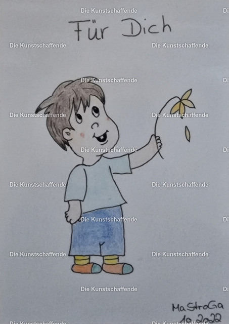 MaStroGa-162809 | Kunstdruck von handgemalter Postkarte. | Art print from hand painted postcard. - Realisiert mit Pictrs.com