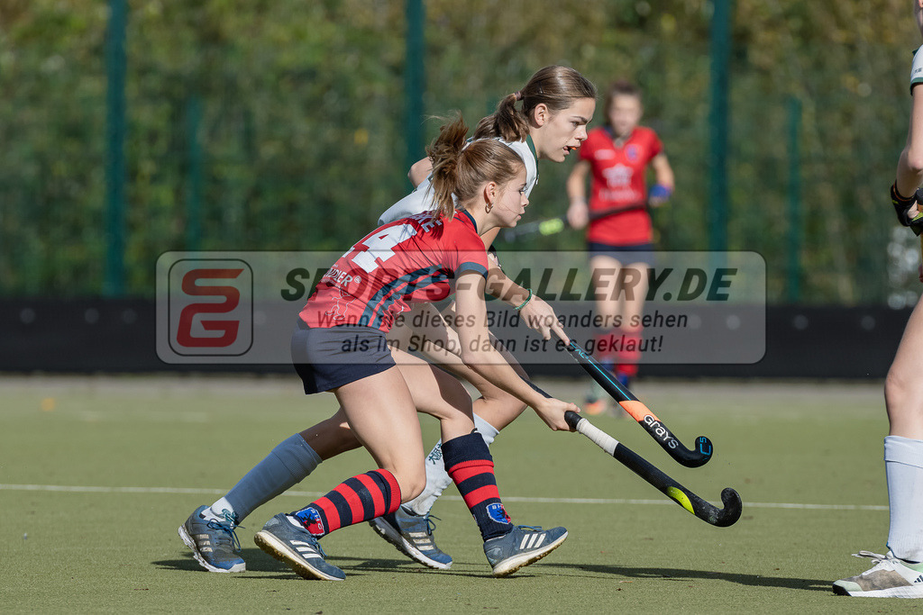 HK_20231021_105531 | Deutsche Meisterschaft WU16 Uhlenhorst Mülheim - Berliner HC am 21.10.2023 DHC, Düsseldorf ,