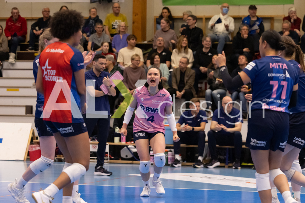 Volleyball I Frauen I Saison 2025-2026 I Volleyball NLA | Women I 1/2 Finals I  VC Kanti Schaffhausen - Sm'Aesch Pfeffingen I 18.03.2026 | 14 Romina Schnyder (CH) (Sm'Aesch Pfeffingen) – Libera - Realisiert mit Pictrs.com
