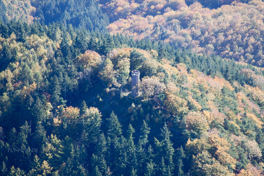 Luftbild: Rehbergturm in Waldrohrbach im Bundesland Rheinland-Pfalz in Deutschland. Foto: IMG_34773.jpg vom 26.10.2010 durch Werner Riehm/FLY-FOTO.de