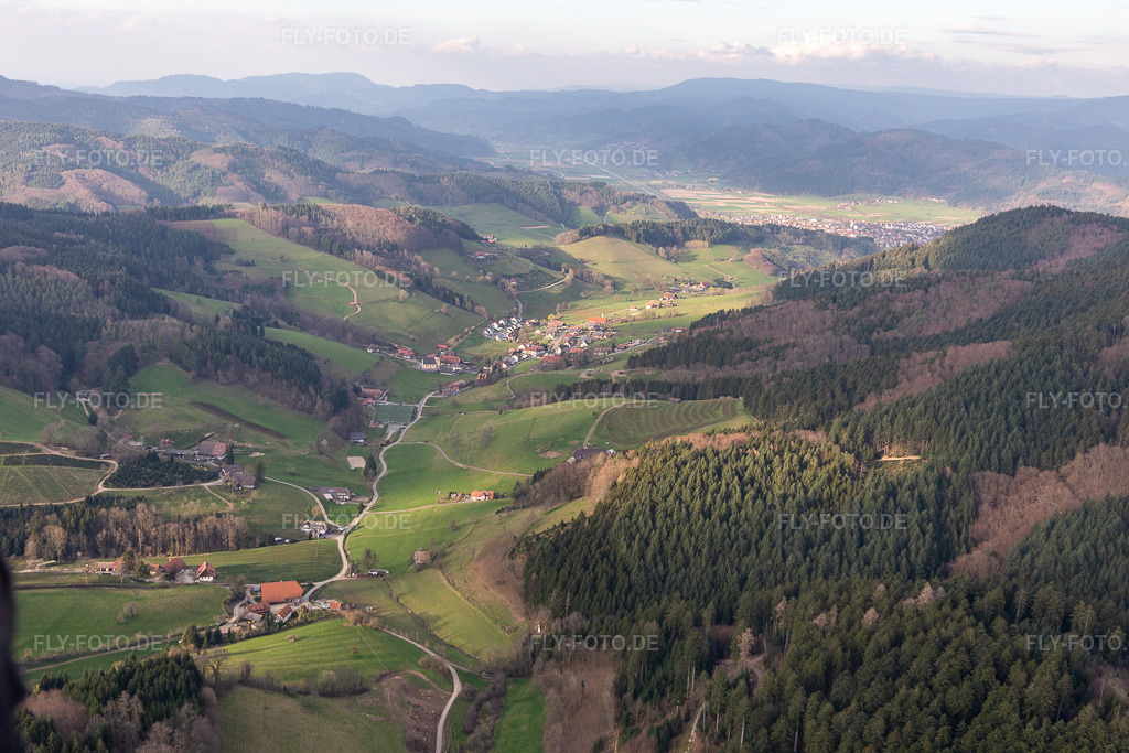 Luftbild: Prinzbach in Biberach im Bundesland Baden-Württemberg in Deutschland. Foto: IMG_120277.jpg vom 17.03.2020 durch Werner Riehm/FLY-FOTO.de