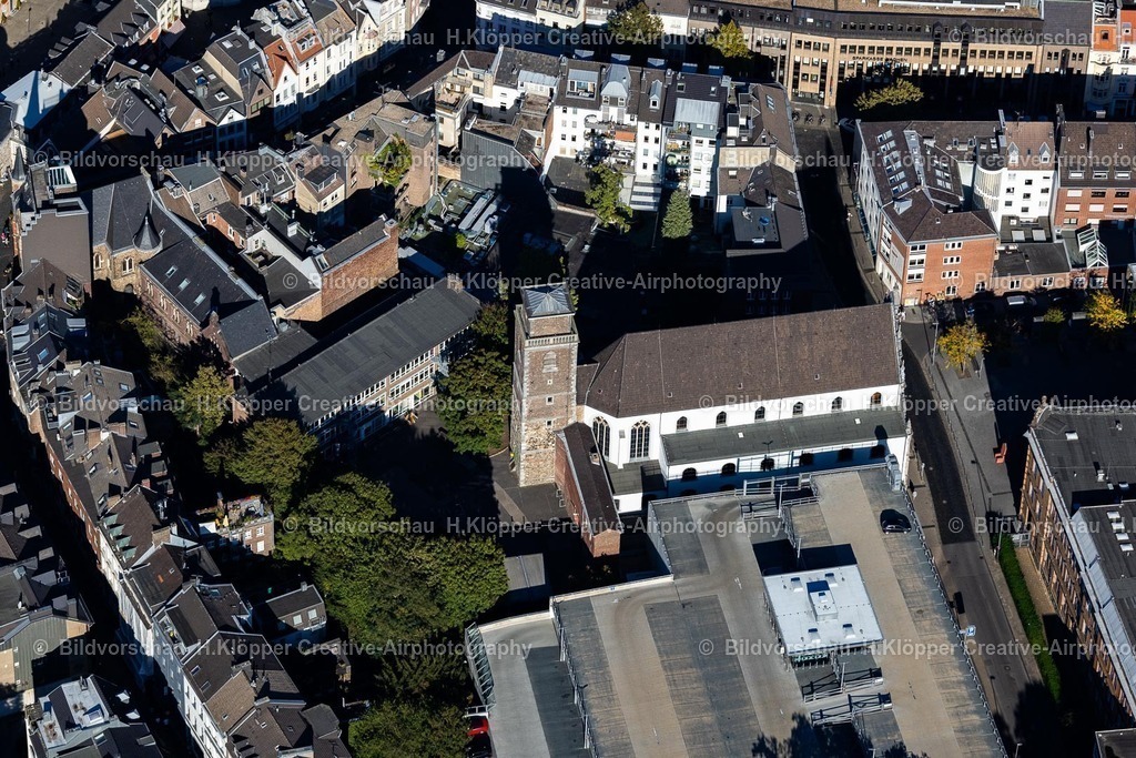 Lufbilder Aachen-6041 | Kirchengebäude " Hl. Dimitrios - Griechische Gemeinde " an der Jesuitenstraße in Aachen im Bundesland Nordrhein-Westfalen, Deutschland - Realisiert mit Pictrs.com