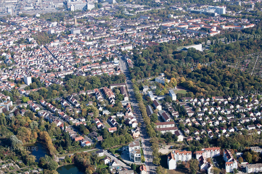 LU-Friesenheim, Sternstr | Luftbild: LU-Friesenheim, Sternstr im Ortsteil Friesenheim in Ludwigshafen im Bundesland Rheinland-Pfalz in Deutschland. Foto: IMG_21817.jpg vom 09.10.2009 durch Werner Riehm/FLY-FOTO.de - Realisiert mit Pictrs.com