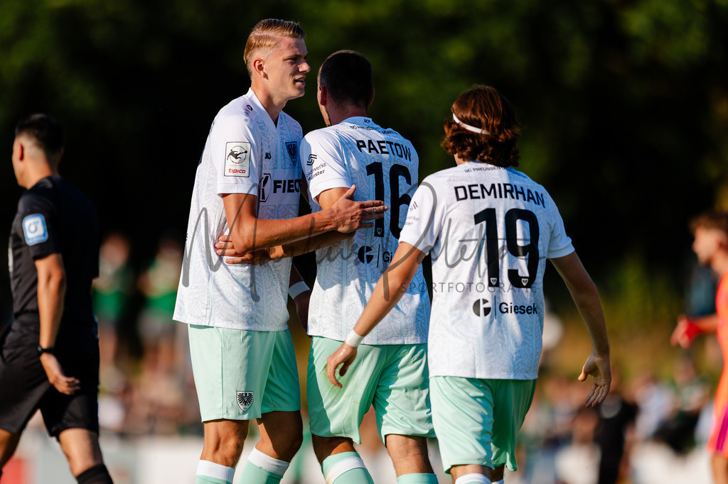 Testspiel, Saison 2026/27: SC Preußen Münster - Kickers Emden | Billerbeck, 10.07.2026: Testspiel, SC Preußen Münster gegen Kickers Emden auf der Anlage des DJK Billerbeck in Billerbeck. Foto: sportfotografie.ms | Markus Paletta - Realisiert mit Pictrs.com