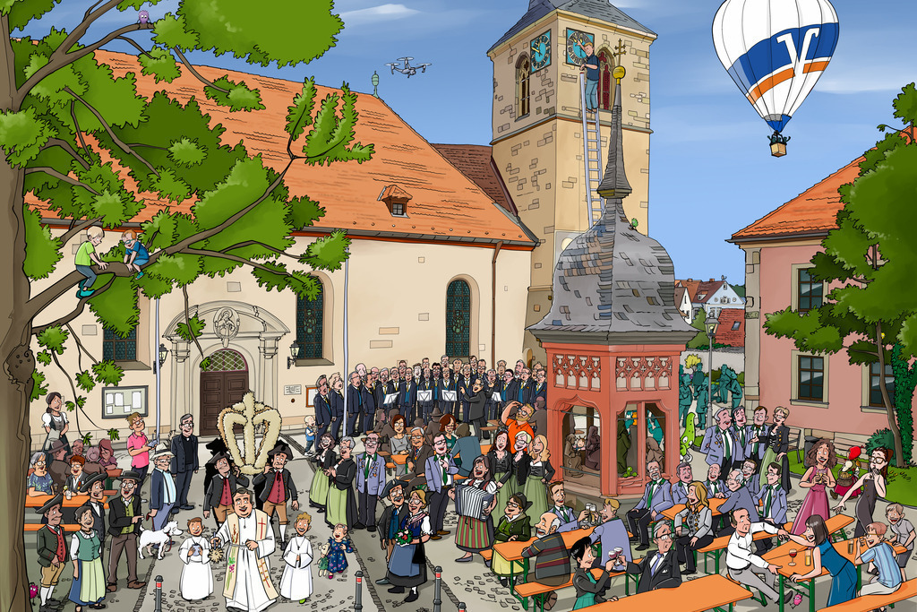 Kirchplatz mit Ölberg | Schanz & Partner - Realisiert mit Pictrs.com