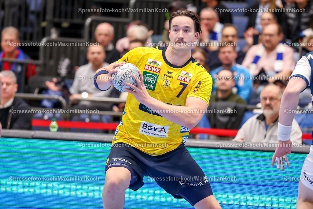 BHC16112501023 | 16.11.2025, Handball, HBL, Bergischer HC - Rhein-Neckar Löwen, Mitsubishi Electric HALLE Düsseldorf: Robert Timmermeister (Rhein-Neckar Löwen #07) 
