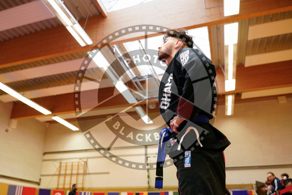 20240203PBB06505 | Fighters compete during the Brazilian Jiu-Jitsu Championship of the AJP Tour in Maintal by Frankfurt am Main, Germany, on February 2, 2024.