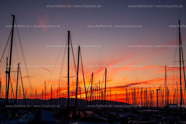 Im Hafen von St. Raphael | Landschaftsfoto: Sonnnenuntergang in St Raphael  Cote d Azur