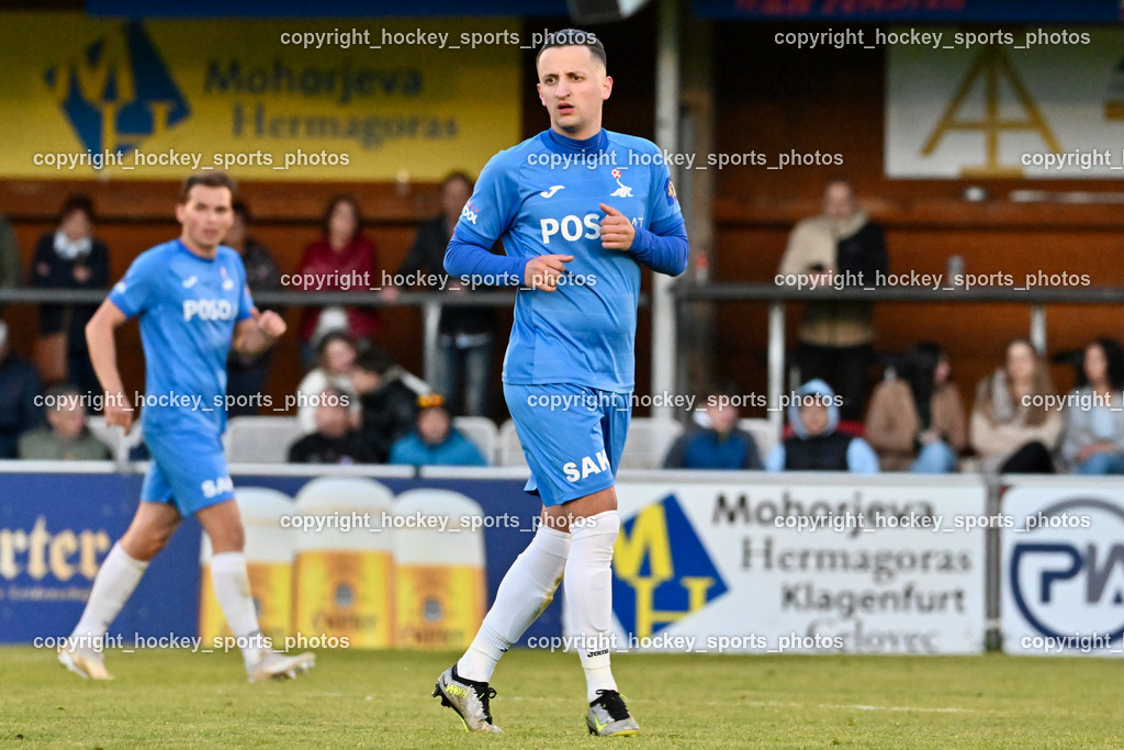 SAK vs. ATUS Velden 19.4.2024 | #11 Enes Brdjanovic SAK, SAK vs. ATUS Velden 19.4.2024, SAK vs. ATUS Velden am 19.04.2024 in Klagenfurt (Sportpark Welzenegg), Austria, (Photo by Bernd Stefan)