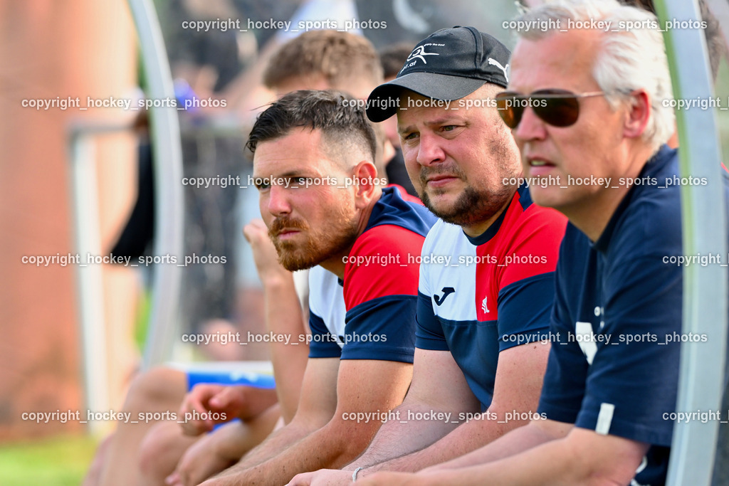 SAK Klagenfurt vs. SVG Bleiburg | Assistentcoach SAK Simon Sadnek, Geschäftsführender Präsident SAK Klagenfurt Marko Wieser, SAK Klagenfurt vs. SVG Bleiburg, SAK Klagenfurt vs. SVG Bleiburg am 11.05.2024 in Klagenfurt (Sportpark Welzenegg), Austria, (Photo by Bernd Stefan)