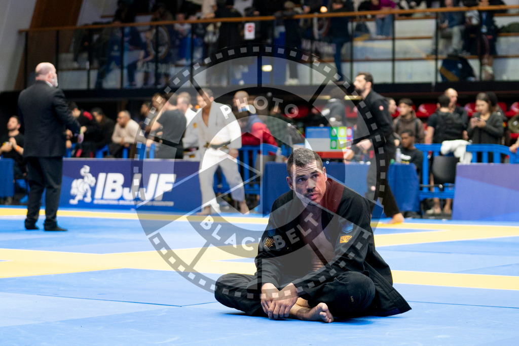 20240124PBB03787 | Fighters compete during the second day of the IBJJF European Championship in Paris, France, on January 24, 2024.