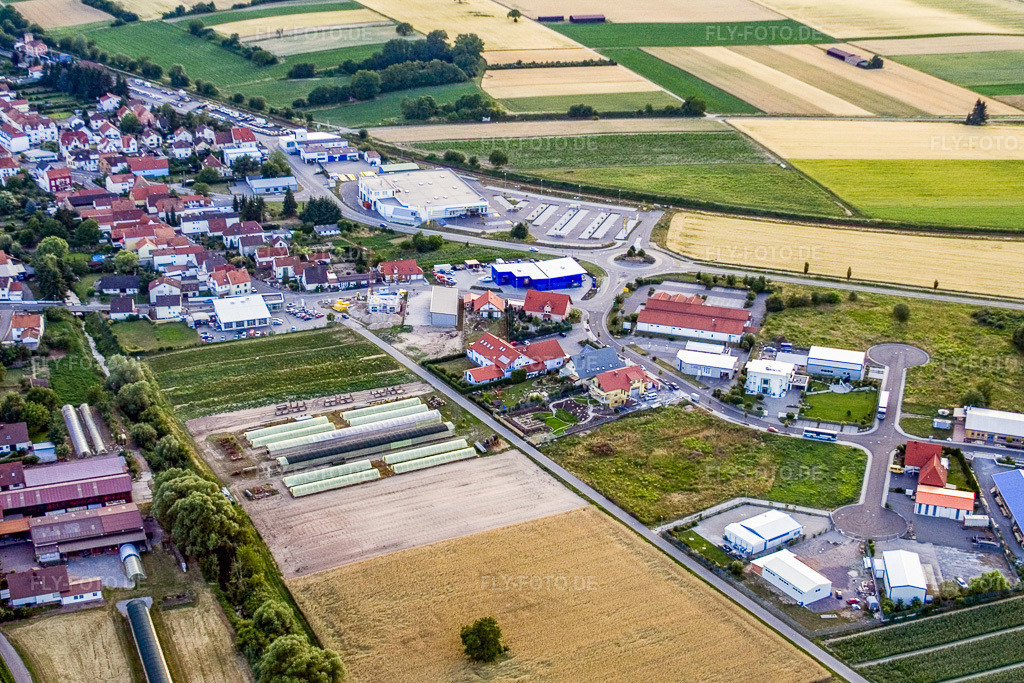 Luftbild: Nordring in Rülzheim im Bundesland Rheinland-Pfalz in Deutschland. Foto: IMG_3344.jpg vom 04.07.2006 durch Werner Riehm/FLY-FOTO.de