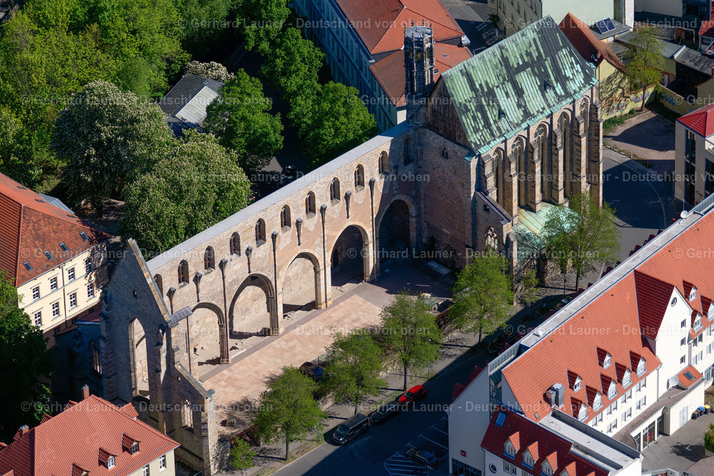 4026418 | ERFURT 07.05.2020 Ruine des Kirchengebäude der " Barfüßerkirche " an der Barfüßerstraße im Ortsteil Altstadt in Erfurt im Bundesland Thüringen, Deutschland. // Ruins of church building " Barfuesserkirche " on Barfuesserstrasse in the district Altstadt in Erfurt in the state Thuringia, Germany. Foto: Gerhard Launer