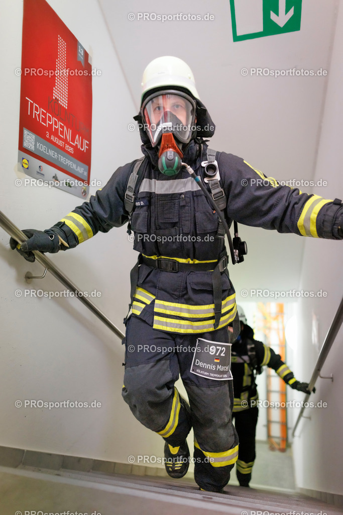 KölnTurm Treppenlauf; Köln, 03.08.2025 | Impressionen vom KölnTurm Treppenlauf am 03.08.2025 in Köln (Nordrhein-Westfalen). 