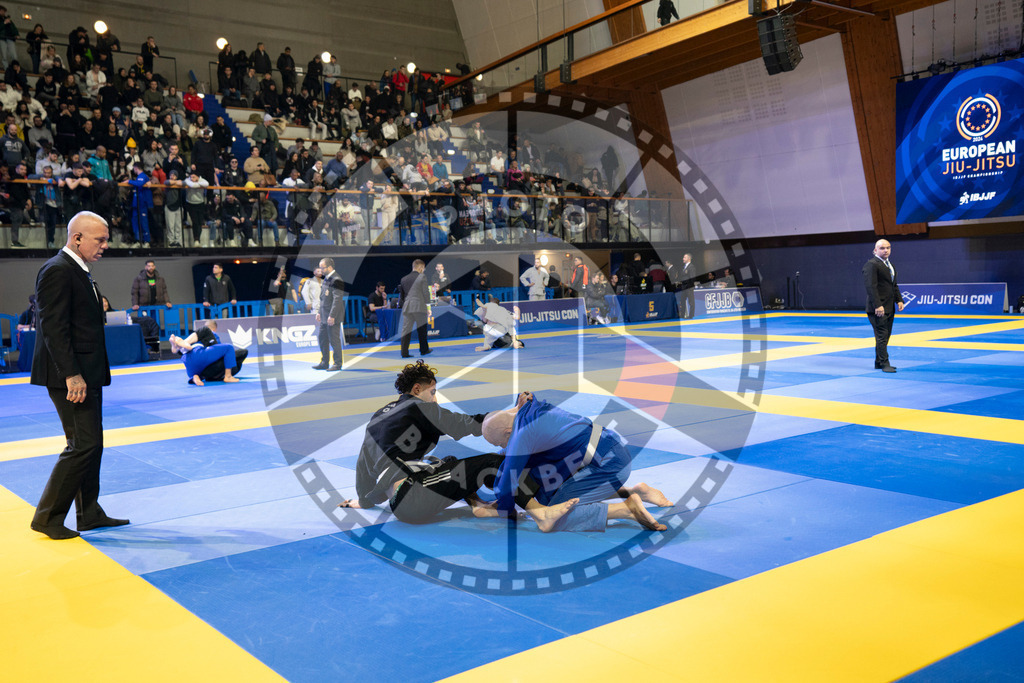 20240119PBB0841 | Fighters compete during the IBJJF European Championship in Paris, France, on January 19, 2024.