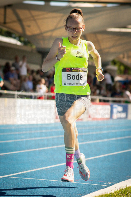 Juniorengala 2026; Mannheim, 13.06.2026 | MANNHEIM, GERMANY - JUNE 13, 2026 :  Sylvie Bode (GER/TSV Kandel) competing in the women’s U20 800m during the Juniorengala 2026 at Michael-Hoffmann-Stadion on June 13, 2026 in Mannheim, Germany.