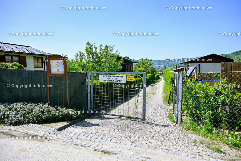 Auhof_ Kleingartenanlage_ 30.04.2024-1 | 30.04.2024, Linz, AUT, Kleingartenlage Auhof, im Bild Auhof, Kleingartenanlage, Baustelle Halbanschlussstelle, Universitaet