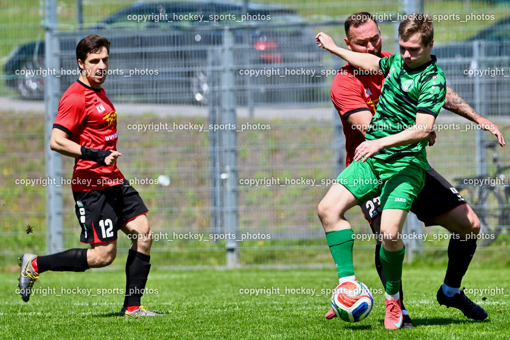 SC Landskron vs. SV Falle Maria Gail | #12 Martin Krampl SV Maria Gail, #7 Markus Ulbing SC Landskron, #23 Klemen Velic SV Maria Gail, SC Landskron vs. SV Falle Maria Gail, SC Landskron vs. SV Falle Maria Gail am 17.05.2026 in Villach (Sportanlage Landskron), Austria, (Photo by Bernd Stefan)