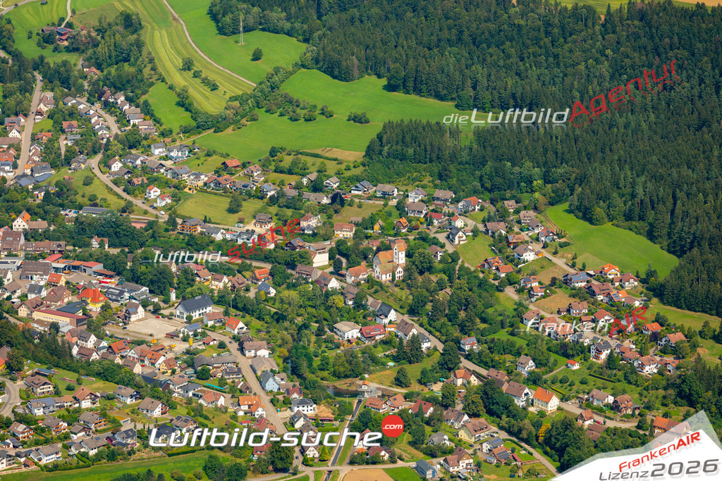 Das Luftbild zeigt :  Glatten - Die Luftaufnahme wurde 2024 vom UL-Flugzeug aus erstellt ( keine Drohne ) - Hochauflösende Luftaufnahme - Für grossformatige Ausdrucke geeignet. Die Geschenkidee !Mit Lizenz und Bildrechte bestellbar
