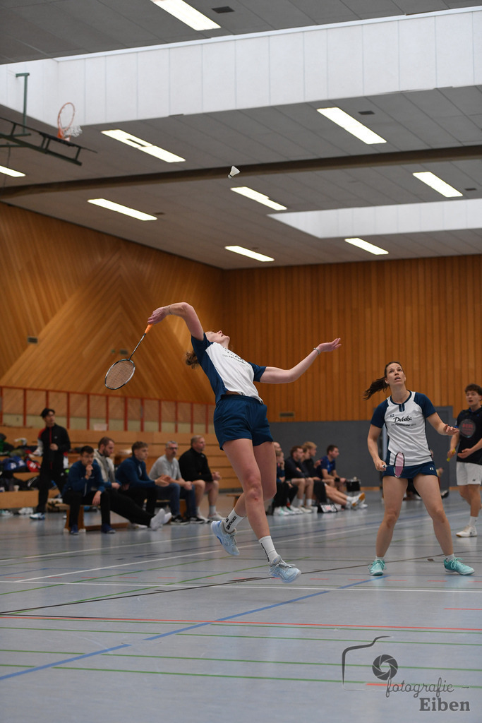 Badminton TV Metjendorf | Frauen Doppel, Wiebke Schwetje und Kira Veldmann; Badminton TV Metjendorf am 26.10.2025 in Metjendorf (Sporthalle Auf dem Kamp); Photo: Philip Eiben 2025 - Realisiert mit Pictrs.com