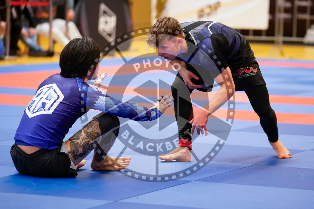 20240203PBB09446 | Fighters compete during the Brazilian Jiu-Jitsu Championship of the AJP Tour in Maintal by Frankfurt am Main, Germany, on February 2, 2024.