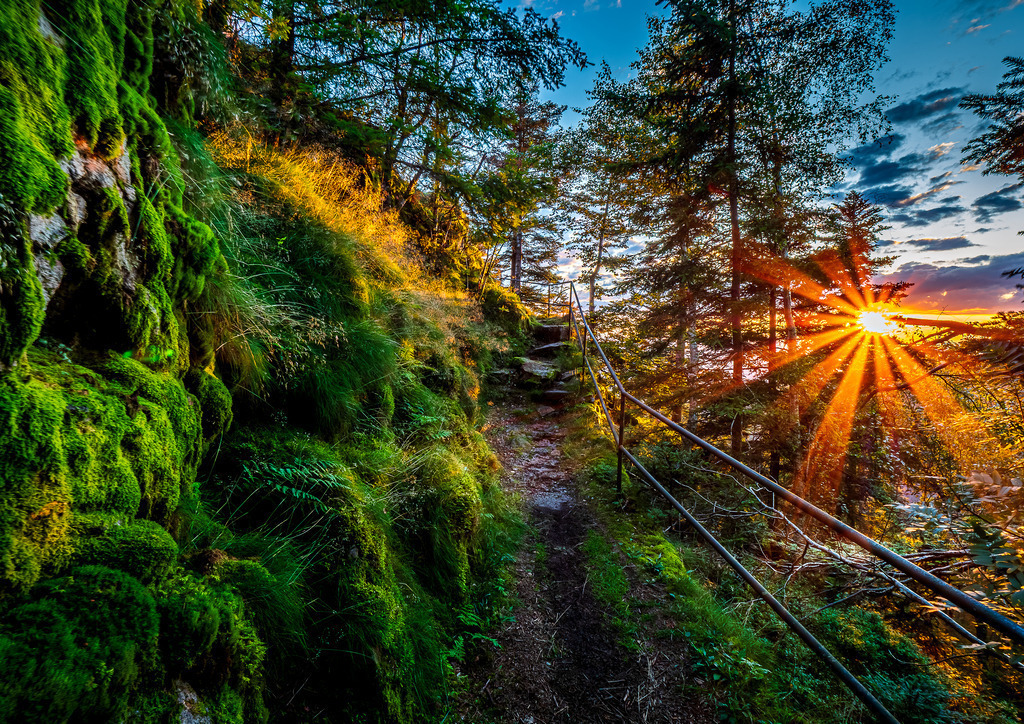MPI_Sunset_0045 | Sonnenuntergang auf dem Weg zum Hohfelsen unterhalb der Hornisgrinde - Realisiert mit Pictrs.com