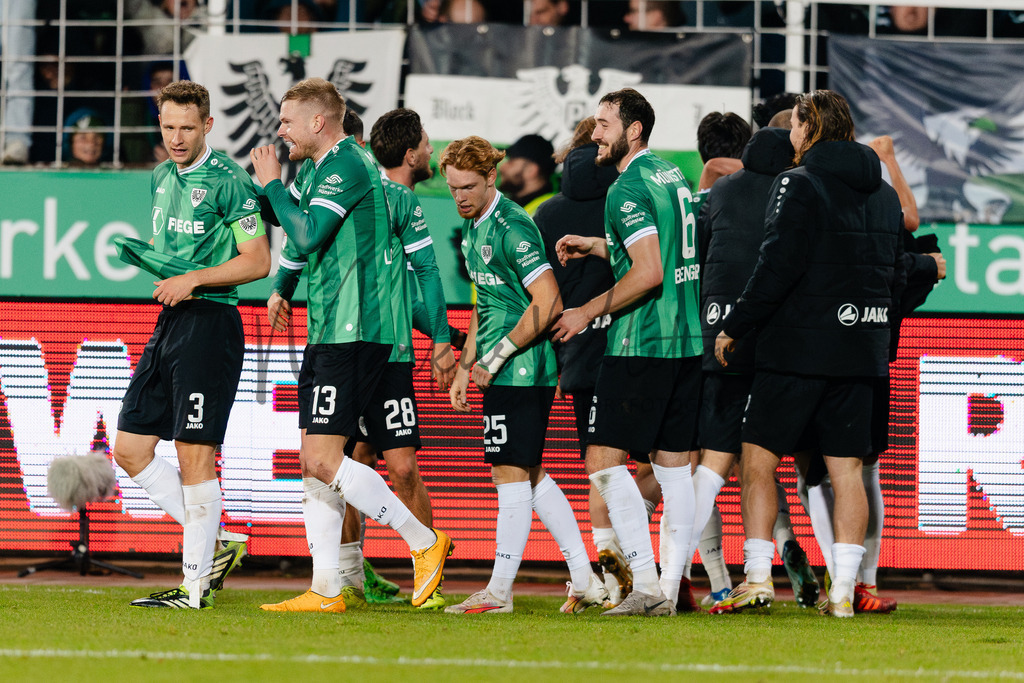 2. Bundesliga, Saison 2025/26, 15. Spieltag: SC Preußen Münster - Hannover 96 | Münster, 05.12.2025: 2. Bundesliga, 15. Spieltag, SC Preußen Münster gegen Hannover 96 im LVM-Preußenstadion in Münster. Foto: sportfotografie.ms | Markus Paletta - Realisiert mit Pictrs.com