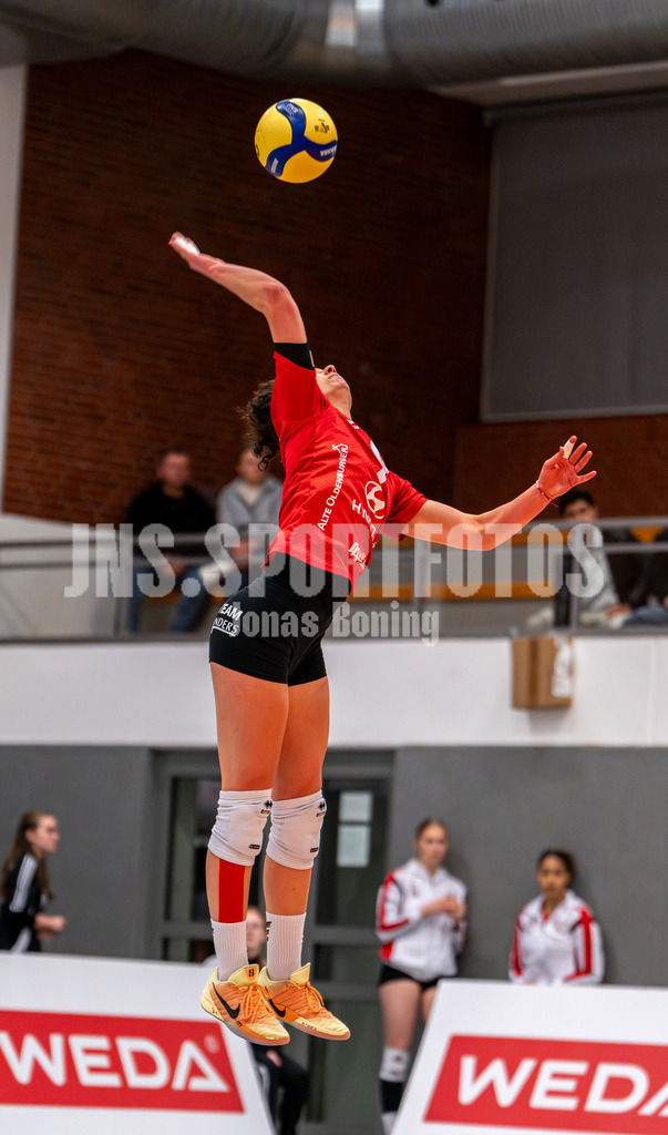Volleyball I Frauen I Saison 2025-2026 I 2 Bundesliga Pro I 16. Spieltag VFL Oythe - TV Planegg-Krailling-37 | Maria Petkova (9,VFL Oythe) - Realisiert mit Pictrs.com