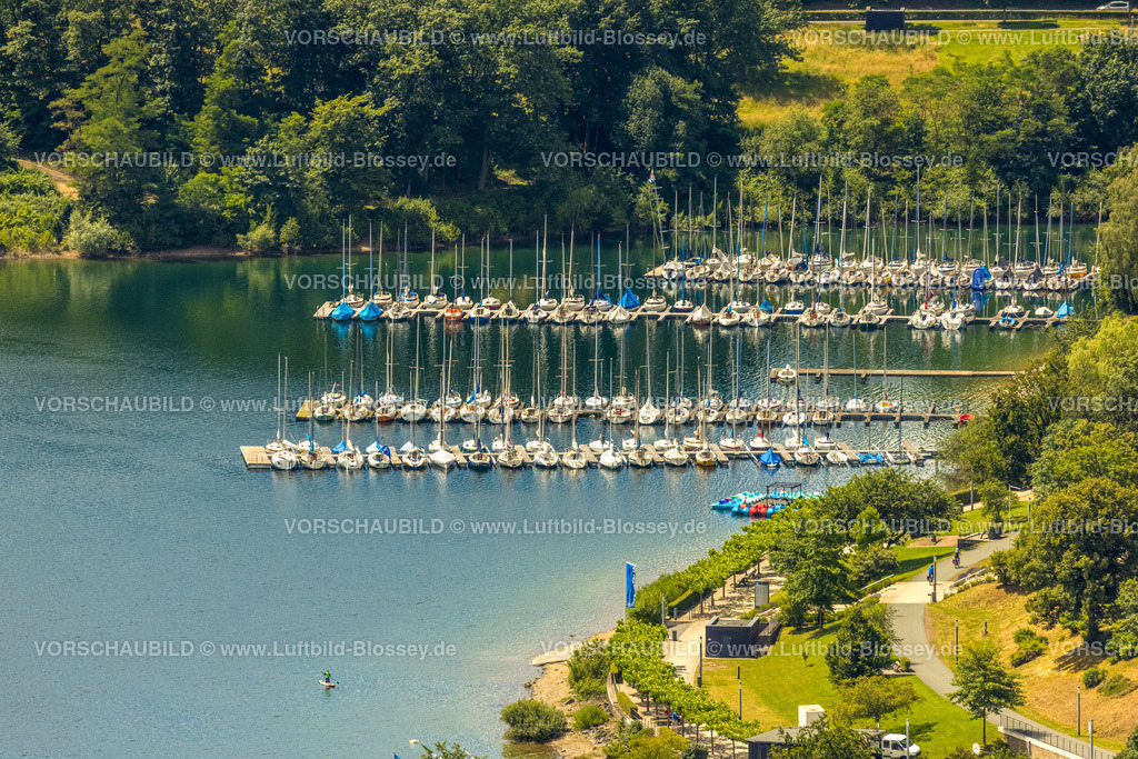 Sundern240708430 | Luftbild, Segelboote am Sorpesee, Hafen und Anlegestelle Am Sorpedamm, Stemel, Sundern, Sauerland, Nordrhein-Westfalen, Deutschland