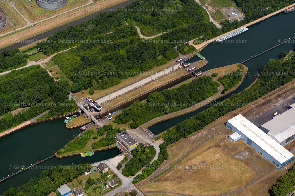 3805516 | Rhein-Herne-Kanal mit Schleuse Gelsenkirchen