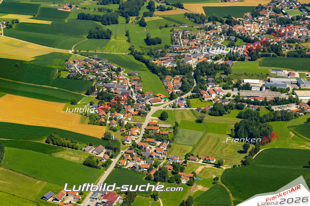 Aktuelles Luftbild von Steeg Buchbach - Die Luftaufnahme wurde 2022 mittels UL-Flugzeug erstellt ( keine Drohne ) - hochauflösende Kamera-Systeme von  Canon -Beste Qualität - Für grossformatige Ausdrucke geeignet. Die Geschenkidee !