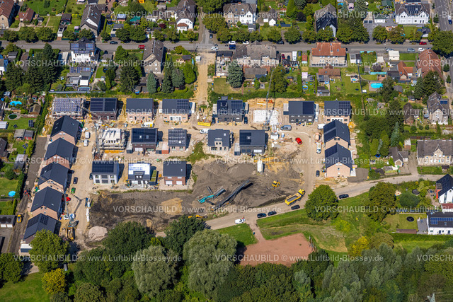 Gladbeck240806684 | Luftbild, Baustelle mit Neubaugebiet Einfamilienhäuser Elisabeth-Selbert-Weg, Johowstraße, Rentfort, Gladbeck, Ruhrgebiet, Nordrhein-Westfalen, Deutschland
