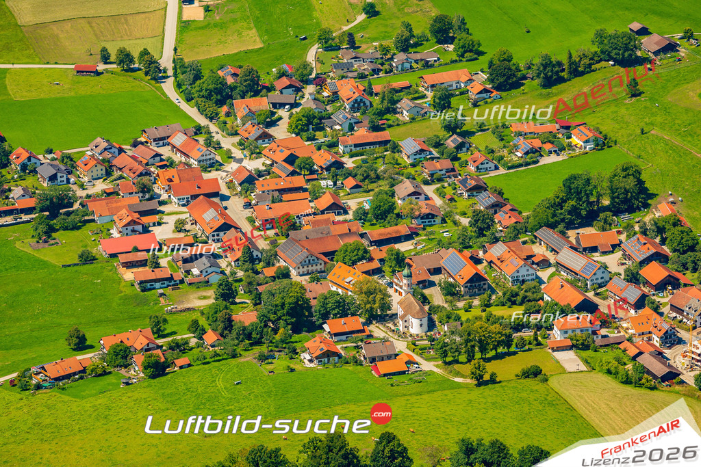 Luftaufnahme von Aidling Riegsee Bild- Das Luftbild wurde 2025 vom UL-Flugzeug heraus erstellt ( keine Drohne ) - Hochauflösende Luftaufnahme -Nicht vergleichbar mit Google Maps oder Satelittenbilder- Die Geschenkidee !Mit Lizenz und Bildrechte bestellbar