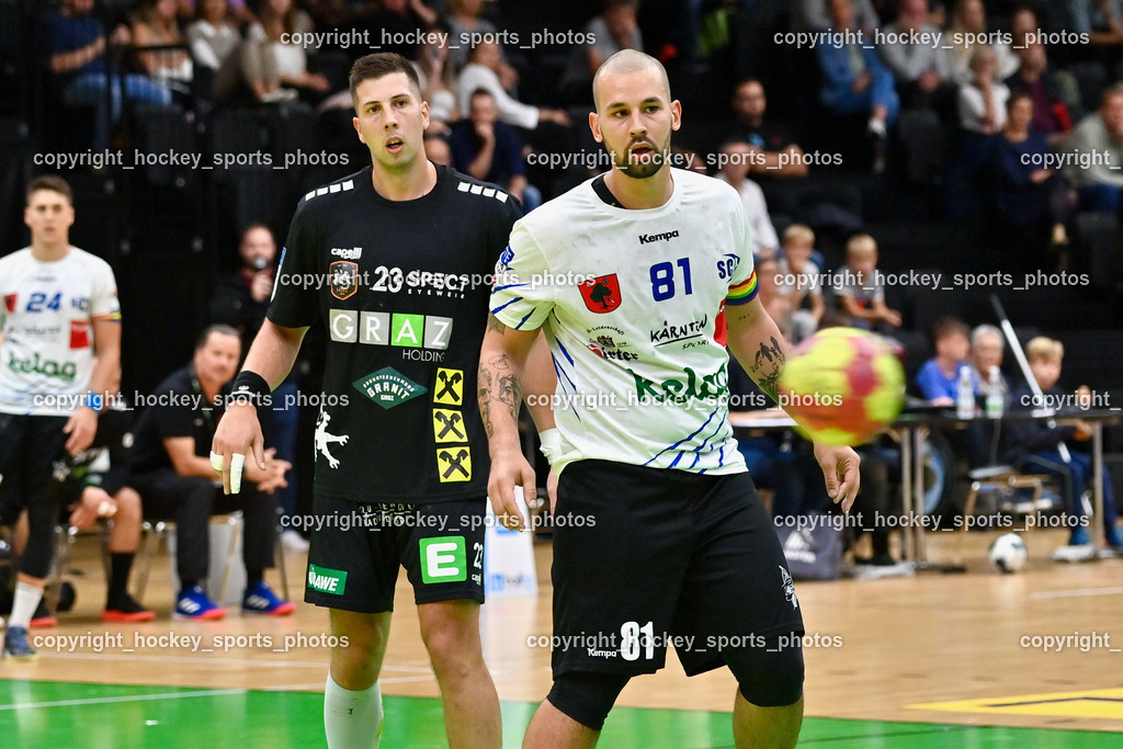HSG Holding Graz vs. SC Ferlach 16.9.2022 | #23 BELOS Nemanja, #81 MILICEVIC Adrian