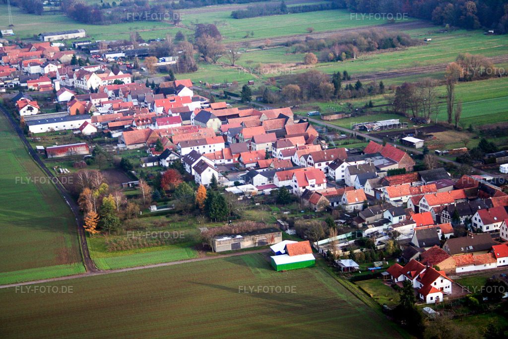 Luftbild: Saarstr in Kandel im Bundesland Rheinland-Pfalz in Deutschland. Foto: IMG_0056.jpg vom 03.12.2005 durch Werner Riehm/FLY-FOTO.de