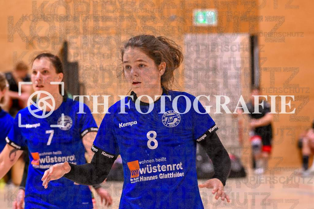 GER, SG Maulburg/Steinen - TuS Helmlingen, Handball, Suedbadenliga, 14. Spieltag, Saison 2023/2024, 17.02.2024 | Marion Glattfelder (TuS Helmlingen, #08), Geraldine Kimmer (TuS Helmlingen, #07)

GER, SG Maulburg/Steinen - TuS Helmlingen, Handball, Suedbadenliga, 14. Spieltag, Saison 2023/2024, 17.02.2024

Foto: TH Fotografie/Thomas Hess