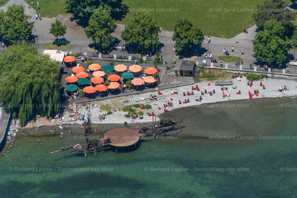 4031699 | Klangschiff "Im Augenblick"am Badestrand an der Uferstrasse, Friedrichshafen