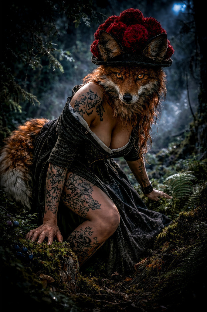 Schwarzwald-Fine-Art-Fuchs | Schwarzwald-Fine-Art Bildserie über das verborgene Volk des Schwarzwaldes  - Realisiert mit Pictrs.com