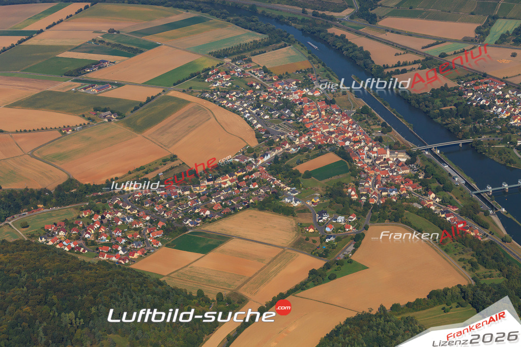 Luftbild von  Himmelstadt - Luftaufnahme wurde 2016 von https://frankenair.de mittels Flugzeug (keine Drohne) erstellt - die Geschenkidee