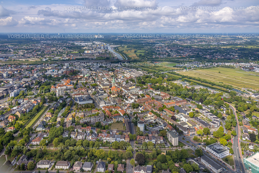Hamm250700717Mitte | Luftbild, City Mitte und evang. Pauluskirche, Hamm, Ruhrgebiet, Nordrhein-Westfalen, Deutschland