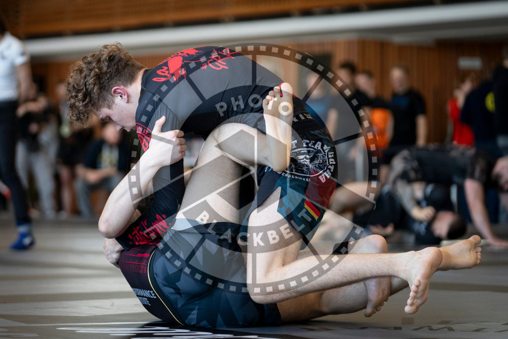 20240309PBB6101 | Fighters compete during the International Luta Livre (ILLCS) Spring Championship in Hannover, Germany, on March 9, 2024.