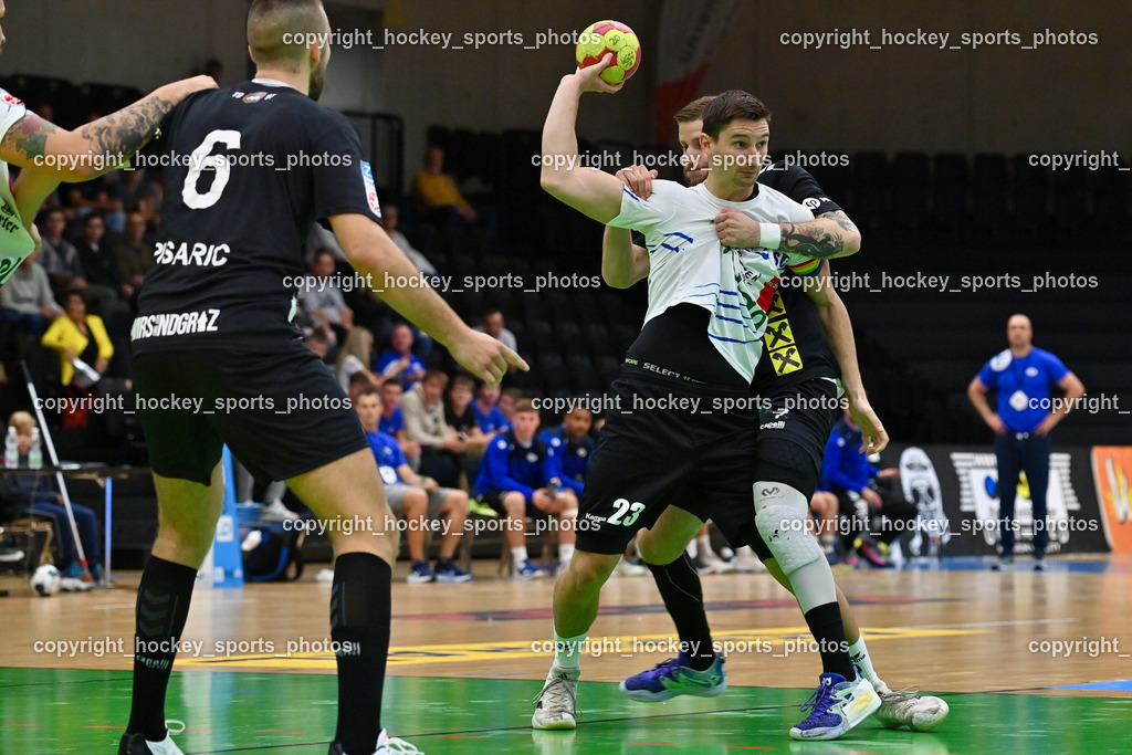HSG Holding Graz vs. SC Ferlach 16.9.2022 | #23 KOCBEK Jure, #7 JENSTERLE Jurij